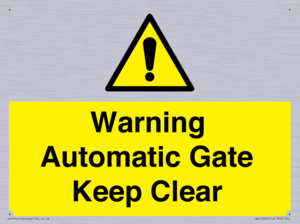 Warning Automatic Gate Keep Clear